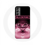 Coque pour Samsung Galaxy A14 4G Wallpaper diamante Blackpink Kpop Logo Rose - Maniacase