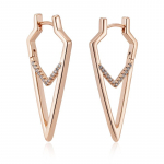 Kinel Big Size Rose Gold Color Long Drop K&otilde;rvar&otilde;ngad Naistele L&auml;ikivad tsirkoonist peo luksuslikud ehted roosa kuldne v&auml;rv
