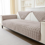 &Uuml;hev&auml;rviline libisemiskindel diivani kate Paks pehme pl&uuml;&uuml;s diivanipadja r&auml;tik elutoa m&ouml;&ouml;bli jaoks Decor Slipcovers diivanikatted 110x180cm kohv