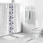 4 tk/komplekt uus marmorist prindiga du&scaron;ikardin WC vaip vannitoa libisemisvastased matid vaheseina kardinad kodukaunistuse tarvikud