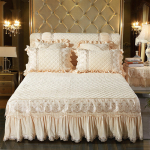 Crystal Velvet pitsist voodi seelik paksendatud soe tepitud voodikate madrats kaitsekate 1,5 M1,8 M 2,0 200*220cm 3pcs