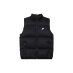 Nike &uuml;hev&auml;rviline vabaaja vest seisva kraega, logotr&uuml;kiga, varrukateta, meestele, must FB7374-010 L black