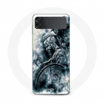 Coque Samsung Galaxy Z Flip4 vikings ragnar lothbrok bouclier corbeau