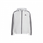 Adidas 3-Triibuline Ripstop Kapuutsiga Jakk Meeste Jakid Valge IB0386 XXXL