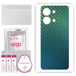 apgo Protective Skin Sticker for the back compatible with OnePlus Nord 3 5G, Wrap Film, Foil, Vinyl - Pattern Carbon Chameleon CAKA1