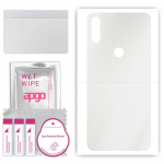 apgo Protective Skin Sticker for the back compatible with Asus Zenfone Max Plus (M2) ZB634KL, Wrap Film, Foil, Vinyl - Pattern Matte Transparent