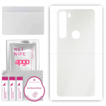 apgo Protective Skin Sticker for the back compatible with Motorola Edge, Wrap Film, Foil, Vinyl - Pattern Matte Transparent