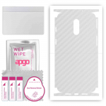 apgo Protective Skin Sticker for the back+sides compatible with OnePlus 7, Full Wrap Film, Foil, Vinyl - Pattern Transparent Carbon