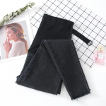 Denim Teksad Raseduse p&uuml;ksid Rasedatele Riided Imetamine Rasedus Retuusid P&uuml;ksid Teksad Rasedatele Capris S must