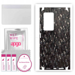apgo Protective Skin Sticker for the back+sides compatible with Xiaomi Redmi K50 Pro, Full Wrap Film, Foil, Vinyl - Pattern Carbon Black Pixel