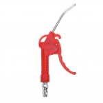 Punase plastikust k&auml;epideme nurga all oleva otsikuga &otilde;hutolmupuhur puhumisp&uuml;stoli pneumaatiline t&ouml;&ouml;riist Long