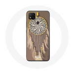 Coque Xiaomi Redmi 9C Attrape R&ecirc;ve marron Capteur de R&ecirc;ves