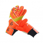 1 paar erksav&auml;rvilisi jalgpallikindaid Prindidisain V&auml;ravavahi kindad Libisemiskindlad Kaitsvad V&auml;ravavahi Kindad Orange 5