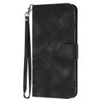 Knurling Stripe PU nahast rahakott-kaardikott telefoni&uuml;mbris Sony Xperia 1 IV,Xperia 10 IV,Xperia 5 IV,Xperia 1 III,Xperia 10 III... Sony Xperia 20 must