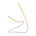 Prillikett Faux Pearl Design Korrosioonikindel klaas Prillide hoidik Rihm Dekoratiivne helmestega kett kollane