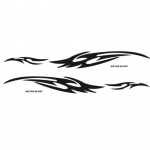 2 tk dekoratiivne kleebis pilkup&uuml;&uuml;dev hea visuaalne efekt, kriimustusvastane leekvin&uuml;&uuml;l graafika must