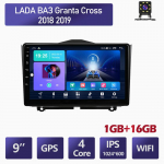 2-din Android-autoraadio LADA BA3 Granta Cross 2018 2019 GPS-navigatsioonis&uuml;steemile Multimeedia videopleier Stereo 1+16GB