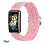 Reguleeritav nailonrihm Huawei Band 7 jaoks hingav 7NFC asendustarvikud Elastne k&auml;ev&otilde;ru Huawei Band7 randmepaela jaoks roosa