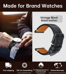 Kellarihm Vintage ehtsast nahast kellarihmad Galaxy Watchi 4 rihmaga 22 mm 24 mm naiste meeste veisenahast kellarihma tarvikud 20mm