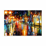 Van Goghi seeria kaasaegne k&otilde;rglahutusega &otilde;limaal elutoa seinakaunistus maali linna &ouml;&ouml;maali s&uuml;damik 20x30cm no frame merevaigukollane