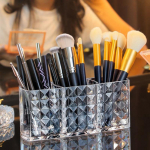 L&auml;bipaistev akr&uuml;&uuml;list kosmeetiline &uuml;mbris meik silmapliiats Pen Foundation Blush lauv&auml;rvi pintslid hoidik kasti lauaarvuti hoiustamisvahend