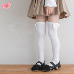 1paar pehmed p&otilde;lvek&otilde;rgused sokid lastele T&uuml;drukutele Sweet Koren Fashion Bow Retuusid Sukk Sokk Puuvillane Kevad-s&uuml;gis Laste Koolisokid 42cm