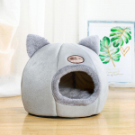 Kassi koopavoodi Kennelmaja korv kassipojale Deep Sleep Comfort Mat korv V&auml;ike koeramaja Lemmikloomatarvikud Telk Hubane koopapesa L 36cm helehall v&auml;rv