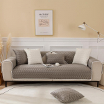 Talvine diivani kate Paks libisemisvastane pehme diivanipadi elutuppa Pehme universaalne diivanikate &uuml;hev&auml;rviline lehekujuline diivanimatt 45x45cm pillowcase valkjas v&auml;rv