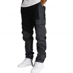 Meeste Spordip&uuml;ksid Patchwork Elastne v&ouml;&ouml;koht vaba v&auml;rviga Sobivad mitme taskuga Pehmed hingavad vabaaja keskmise v&ouml;&ouml;kohaga p&uuml;ksid Meeste pikad p&uuml;ksid S must