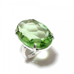 Natural Peridot Gemstone Handmade 925 Sterling Silver Gift Ring Size 10 j9v57