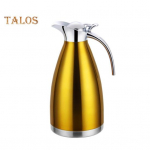 2L roostevabast terasest termoveekeetja kann Kahekihiline isolatsioonikann teekohvi kuuma vee jaoks tilkumisvastase otsikuga veekeetja kodubaari v&auml;litingimustes 2L