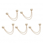 5 tk Magnetilised r&otilde;ivaklambrid P&uuml;kste&auml;&auml;re Magnetid Lukk koos ketiga Mitmeotstarbelised r&otilde;ivakinnitused Magnetn&otilde;elad salli jaoks Kardigan Manseti all&auml;&auml;r