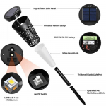 P&auml;ikesevalgustid v&auml;liaiavalgustid veekindlad aiavalgustid p&auml;ikeseraja maastikuvalgustid sise&otilde;ue jalutusk&auml;igu aiakujunduseks Warm+color light 4pcs