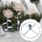 Flower Pole Display Stand Base DIY Crafts Easy to Use Accessory Centerpieces Flowers Falling The white middle hole