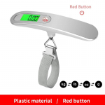 KBT 10g/50kg #13 kaasaskantav pagasi k&auml;eshoitav k&auml;sikaal, rippuv elektrooniline digitaalne LED kaalud kaalud reisikohver kott kaal Steelyard Blue Button