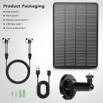 Jahikaamera p&auml;ikesepaneel 5000 mAh kaheliidesega, mis &uuml;hildub WingHome ja Hawkray kaameratega 5000mAh built-in battery