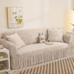 3 tk komplekt Veniv lilleline diivanikate Diivanikatted M&ouml;&ouml;blikaitse koertele Nurgadiivani seelik 1/2/3/4 kohaline diivanikate 3 Seat(190-230cm)