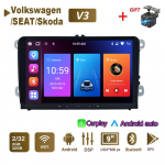 Autoraadio multimeediumipleier Volkswagen/Golf/Polo/Tiguan/Passat/b7/b6/SEAT/Leon/Skoda/Octavia 2 Din Android Carplay GPS Autoradio 2+32GB jaoks 2+32GB