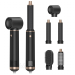 5 in 1 Air Curler Styler: Eemaldatav hari, negatiivsete ioonide juuste sirgendaja, vol&uuml;&uuml;mi andja, f&ouml;&ouml;nitav hari ja soengut&ouml;&ouml;riistade komplekt m&auml;rgadele juustele must