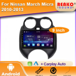 Nissan March MICRA 2010 2011 2012 2013 jaoks Android Auto raadio Audio-video multimeediapleier GPS-navigatsioon Carplay Auto 4 core 1GB+32GB carplay