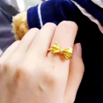 Naiste kullatud v&ouml;&ouml;ris&otilde;rmus, lahtise keerdsabaga s&otilde;rmus lihtne moodne kerge ja luksuslik temperament opening adjustable