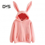 Naiste s&uuml;gistalvine kapuuts j&auml;nkuk&otilde;rvakaunistusega &uuml;hev&auml;rviline lahtine pikkade varrukatega elastne manseti n&ouml;&ouml;r vaba kapuutsiga pehme soe vabaaja daami kapuutsiga top L must