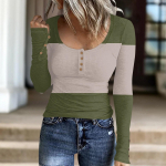 Naiste moe n&ouml;&ouml;pide vabaaja v&auml;rvi plokk-lapiv&auml;rk, lipsuga kootud pullover M