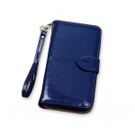 Luksuslik PU-nahast naiste rahakott Moodne pika rahaga m&uuml;ndihoidja Mitmekihiline naiste rahakott vabaaja naiste k&auml;ekott Clutch Bolsa 10*3*19cm must