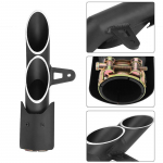 Kahe v&auml;ljalaskeava mootorratta v&auml;ljalaske summuti tagatoru libisemine 51 mm universaalne