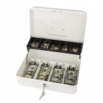 Lukuga sularahakast 2 v&otilde;tmega Metallist rahakast kassasalvega, suure mahutavusega mitme sektsiooniga kaasaskantav lukuga seif