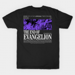 Meeste musta mustriga T-s&auml;rk Super suur s&auml;rkThe End of Evangelion L&otilde;iketa &uuml;lekandepaberi tr&uuml;kiga puuvillane T-s&auml;rk 2XL must