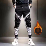 P&uuml;ksid Harem S&uuml;gis Talvine soojad dressip&uuml;ksid meestele Mood Graafika Mees Spordip&uuml;ksid Mugavad Streetwear Fliisp&uuml;ksid XL must