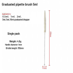 Klaasist tilgutite komplekt: 0,5 ml, 1 ml, 2 ml, 3 ml, 5 ml, 10 ml - kummist peaga pipetid