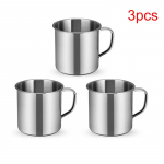 6tk Outdoor Camping Matkateekruusi tass roostevabast terasest kohvitass 3pcs